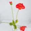 6 stks / partij Hoge Kwaliteit Kunstbloem Plastic Poppy Zijde Bloemen voor Woondecoratie Bruiloft Decor Party Supplies