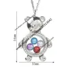 Magnetic Butterfly Dragonfly Flower Glass Living Memory Locket Pendant Pearl Cage Floating Charms Pendant Necklace With Steel Chain