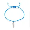 new Lovely Leaf Charms Bracelets for Women Men Girls Kids Lovers Lucky Red String Bracelet Jewelry Gift