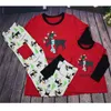 Newest Christmas Pajamas Family Look Elk Christmas Tree Printed Tops Pants Suit Home Pajamas Sets Family Clothing Sets Matching Ou3071085