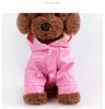 Hot Teddy roupa do cão primavera e no verão capa PU cão de estimação capa reflexiva encapuzados capa Freeshipping