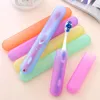 Plastic Toothbrush Holder Travel Camping Tour Toothbrush Case Hiking Portable Toothbrush Tube Cover Storage Box Protect Holder