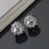 Yhamni 100 Solid 925 Silver Earrings Natural Crystal Whole Fashion Small Sterling Silver Jewelry for Women Stud Men or Women 3937939