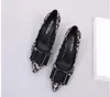 핫 Sale- 클래식 여성 섹시한 레오파드 신발 하이힐 특허 가죽 뾰족한 발가락 드레스 신발 럭셔리 얕은 입 유일한 웨딩 신발