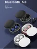 Döner TWS Bluetooth 5.0 Kulaklık Spor Sweatproof Gerçek Kablosuz Dokunmatik Kulakiçi Süper Stereo Bas Kulaklık Iphone için X / XS / XR