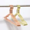 300pcs Rose Gold Metal Clother Shirts Hängare med Groove Heavy Duty Strong Coats-Hanger Suit Hangers Sn825