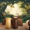 Custom Mural Wallpaper 3D Forest Elk Oil Painting Papel De Parede Living Room TV Sofa Cafe Backdrop Wall Paper Home Decor Murals