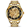 Aesop Dragon Watch Men Luxury Gold Automatic Mechanical Watch Sapphire Golden Men's Wristwatch Mane Clock Men Relogio Masculi2652