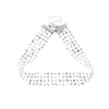 Hot Fashion Smycken Kvinnors Choker Halsband Gaze Sequins Krage Halsband Collarbone Chain Halsband S313