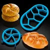 Formy chlebowe Press Chleb Cake Biscuit Formy Ciasto Ciasto Ciasto Okrągłe Owalne Formy Dekoracji Pieczenia YQ00356