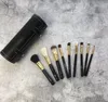 Märke 9 st Makeup Brushes Set Kit Resor Skönhet Professionell Trähandtag Foundation Lips Kosmetika Makeup Borstverktyg