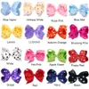 16 stks 6 '' grote grote meisjes haaraccessoires polka dot boutique haar bogen meisjes grosgrain lint haar bogen clips voor peuters