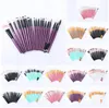 Högkvalitativ 20pcs Makeup Brushes Sets Pulver Foundation Eyeshadow Brush Kits Make Up Brushes Professional Makeup Beauty Tools Gratis frakt