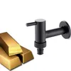 Black Oil Laundry Faucets Copper Bathroom Corner Faucet Tap Single Cold Garden Faucet Outdoor Small Mixer Tap