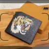 Rosa Sugao plånbok PU Läder Korthållare Män och Kvinnor Plånbok Portefeuille Coin Purse 2020 Ny stil Tiger Bee Animal With Letter