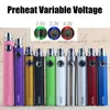 MOQ 1st Preheat EVOD VV Twist Vape Battery 650 900 1100 mAh Variable Voltage Vision 2 Vaporizer för 510 Thread Atomizer