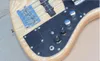Usine de gros 4 cordes Ash naturel Bois Couleur Guitare basse électrique avec couvercle de ramassage, Active Circuit, Maple Fingerboard