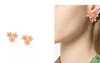 Fashionluxury designer femmes boucles d'oreilles émail fleurs boucles d'oreilles pour femmes mode fête bijoux livraison gratuite