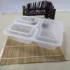 Thicken Disposable Lunchbox Rechthoek Plastic Bento Lunchbox voor Magnetron Verwarming Container