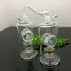 Pipa de fumar de vidrio Cachimba de agua Botella de agua de molino de viento de vidrio filtrada silenciosa clásica