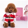 Kerstmis Dog Clothes Cute Festival Dressing Kleding Warme Look Verticale Stedende Kostuums Kerst Party Pet Supplies YD0410