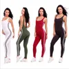 Combinaisons Femmes Vêtements Rayé Barboteuses Casual Dos Nu Body Sexy Combinaison Pantalon Mode Combinaisons D'été Salopette Vêtements Pour Femmes 5002