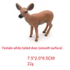 Decorações de Natal Toy Modelo Elk, Macho Male Mula Deer, Deer White Tailed, 8 Styles, Ornament, Party Xmas Kid Birthday Gifts, Colecionando