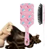 Söt djur anti-statisk hårborste massagecshower våt detangle hår pensel salong hår styling verktyg tre färger