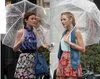 スタイリッシュなシンプルバブルディープドーム傘アポロ透明な傘の女の子マッシュルーム傘クリアバブル