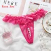 Dames Hot Pearls Sexy Roze Ondergoed Sexy Kant Transparante Slipjes Erotische Tangas Slips G-String Thongs Crotchless Lingerie1