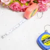 1PC New Small 1M tape measure 1 meter portable mini soft tape measuring ruler keychain pendant gifts gift metric inch tapes measur2172829