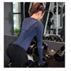 New Designer Summer Tshirts Tops Women Fitness T Shirt Woman Long Sleeve Yoga Top Mesh Womens Gym Tops Sport Clothing