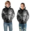 Sweatshirts Wolf 3D Print Kids Hoodies for Girls Children's Sweatshirt for Boys Girls Sweat Shirt Child Boy Hoodies for Baby Girl355n