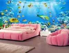 Bakgrundsbilder Bakgrund för väggar 3 d för vardagsrum under vattnet värld 3D Bakgrundsvägg