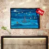 The Pooh Merry Christmas Wall Decor Art HD Prints on Canvas Framed Art - Ready To Hang - Support Customization