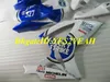 Kit de rebarba para SUZUKI GSXR600 750 K6 06 07 GSXR600 GSXR750 2006 2007 ABS azul branco branco Carcaças + presentes SB45