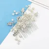 US Warehouse New Flower Rhinestone Pearl Hair Comb Hair Clip Lady Wild Bride Bridesmaid Head Jewelry Wedding Accessories