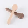 ملعقة الخشب الطبيعي DIY Material Beech Wooden Black Walnut Handmade Scoop Handle Material Sharping ZC2758