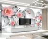 Beibehang Пользовательских обоев украшения дома цветок роза фресок гостиная спальня ТВ фон фото обоев для стен 3 д