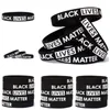 Black Lives Materiał Nadgarstek Bransoletka Silikonowa Kobiety Mężczyźni Unisex Gumowe Bransoletki Nadgarstek Bransoletki Party Favor 200PCS T1I2059