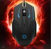 Alta Qualidade 2400DPI Ajustável USB Wired Optical Gaming Mouse Professional Game Cours para PC Computer Office Black Red 2 Cores