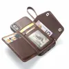 Portefeuille à rabat multifonctionnel en cuir avec fente pour porte-carte dragonne pour iphone 13 12 11Pro Max XS XR 8 6S Plus
