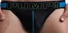 Low Mesh cloth men's underwear PUMP super elastic solid color men's thong underwear whole 3pieces lot286H