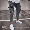 Jeans casual da uomo Abbigliamento per adolescenti Jeans Uomo Designer Jogger Jean Grandi tasche Design Pantaloni a matita Jeans da motociclista con cerniera