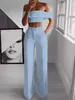 STYLISH Lady Neon Green 2 Piece Set Women Solid Off the Shoulder Crop Top and Wide Leg Pants 2020 Sexy Summer Two Piece Outfits1