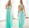 2020 luz azul damas de honra vestidos para casamento uma linha chiffon sexy vestido de dama de honra bandagem vestido festa de verão personalizado frete grátis