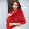 2018 Ny Faux Fur Women Wedding Shawl Bridal Jacket Evening Party Dress Wraps Fur Shoulder Capes Lady Fake Cloak A1484