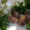 20PC / Pack PCs Konstgjorda Växter Pine Branches Julgran Tillbehör DIY Nyår Party Decorations Xmas Ornaments Kids Gift