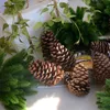 20 pièces/paquet Pcs plantes artificielles branches de pin accessoires d'arbre de noël bricolage décorations de fête du nouvel an ornements de noël enfants cadeau