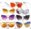 Nouveau Cat Eye lunettes de soleil femmes hommes personnalité luxe 2020 mode papillon Cateye femme lunettes nuances UV400 Vintage lunettes